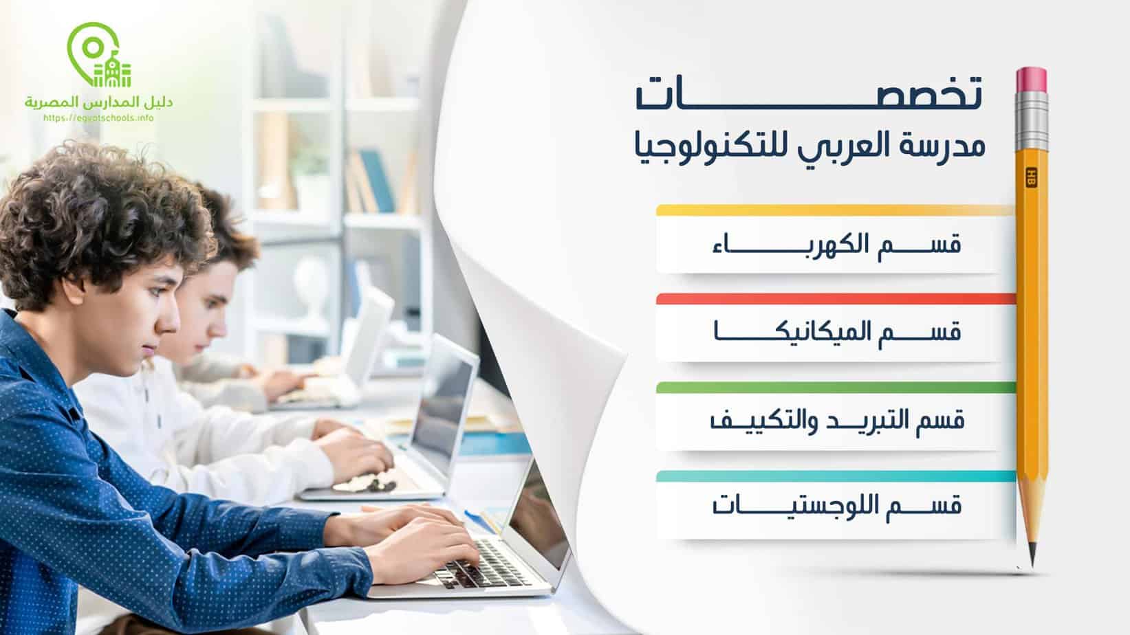 تخصصات مدرسة العربي للتكنولوجيا