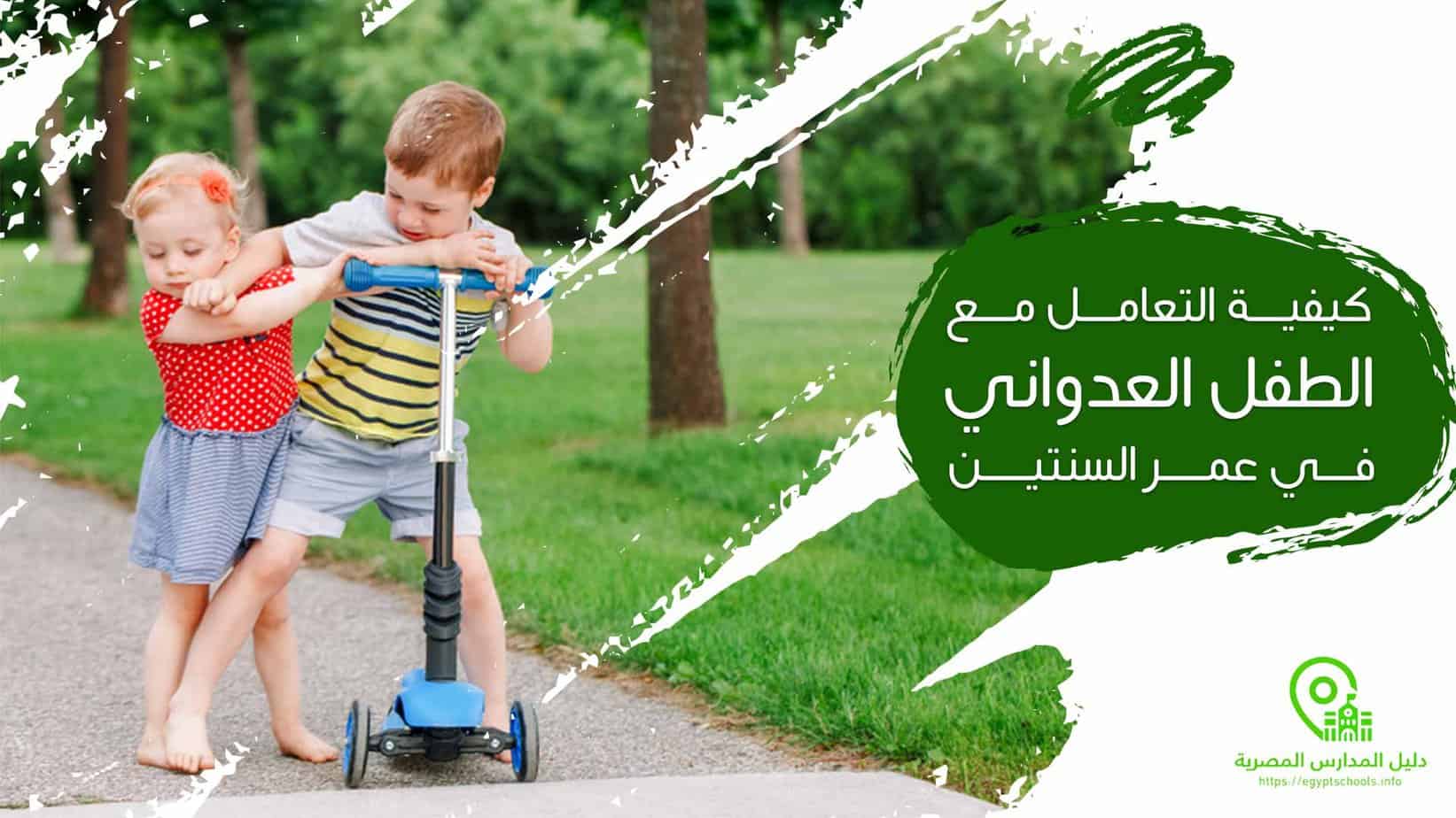 كيفية التعامل مع الطفل العدواني في عمر السنتين