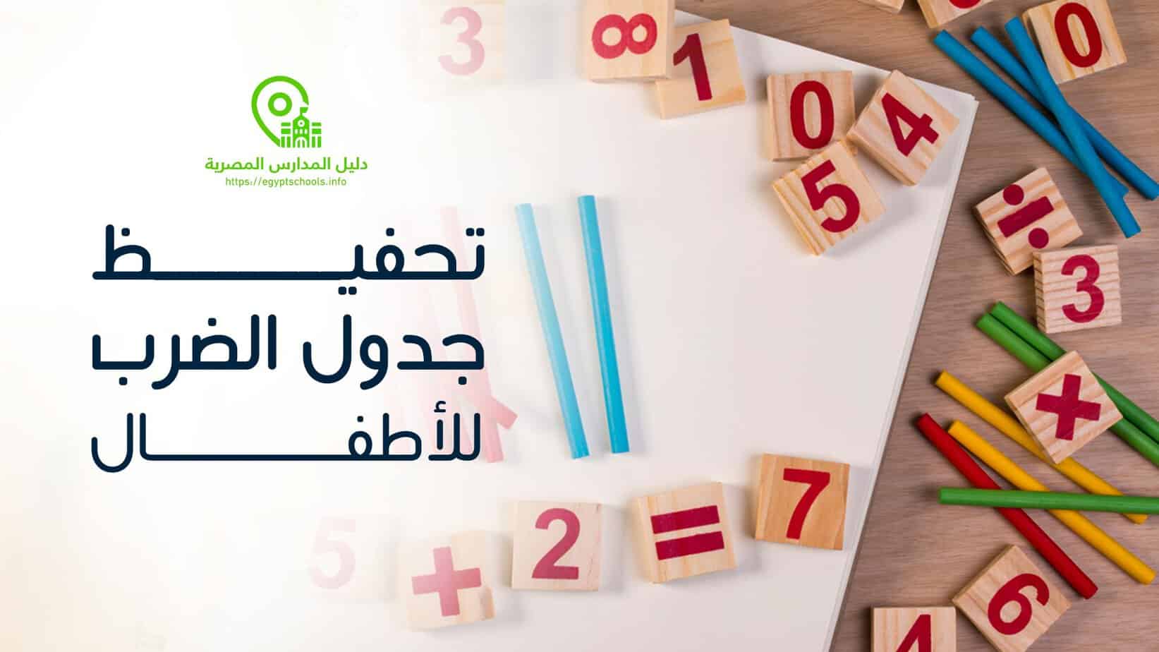 تحفيظ جدول الضرب للأطفال